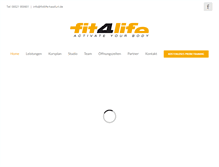 Tablet Screenshot of fit4life-hassfurt.de